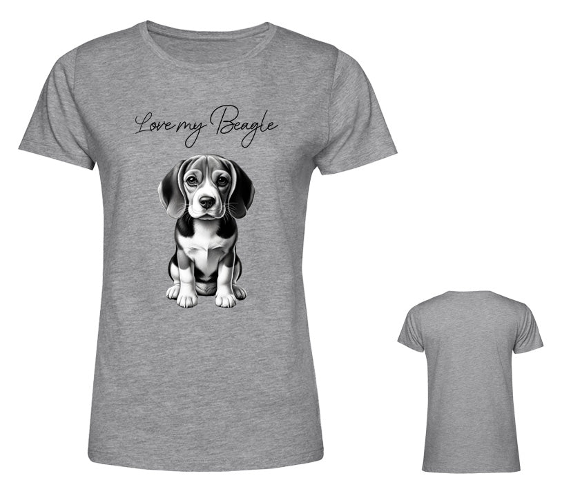 Frauen T-Shirt - Love my Beagle