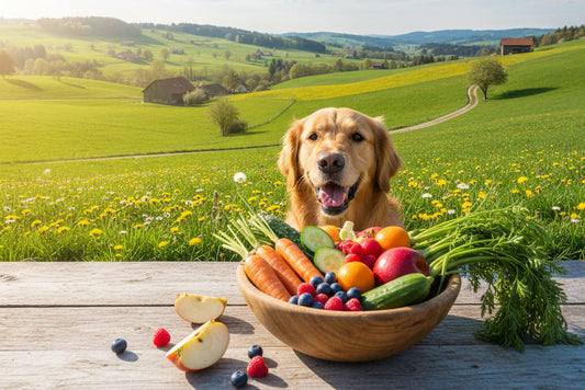 🥕 Frühling im Napf – welches Obst und Gemüse Hunde jetzt sinnvoll unterstützt
