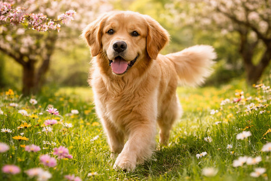 🌸 Frühling mit Hund – Fellwechsel, Zecken & sensible Haut richtig begleiten