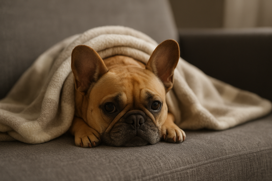 🛋️ Kuschelzeit im Winter – warum Wärme auch für Hunde wichtig ist