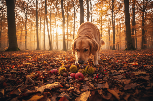 Eicheln, Kastanien und Fallobst – was dürfen Hunde im Herbst wirklich fressen?