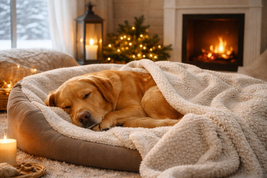 🛋️ Der perfekte Kuschelplatz – so schaffst du deinem Hund einen sicheren Rückzugsort im Winter