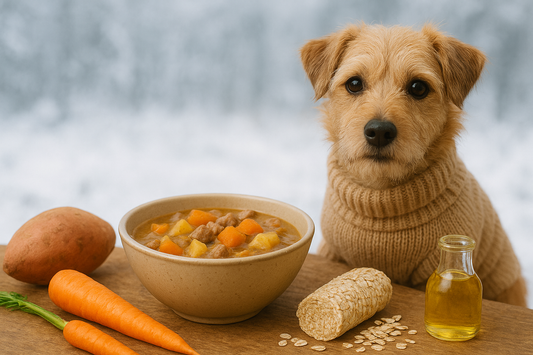 🥣 Winterküche für Hunde – gesunde Rezepte für kalte Tage