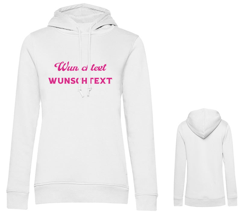 Frauen Hoodie - Wunschtext zweizeilig