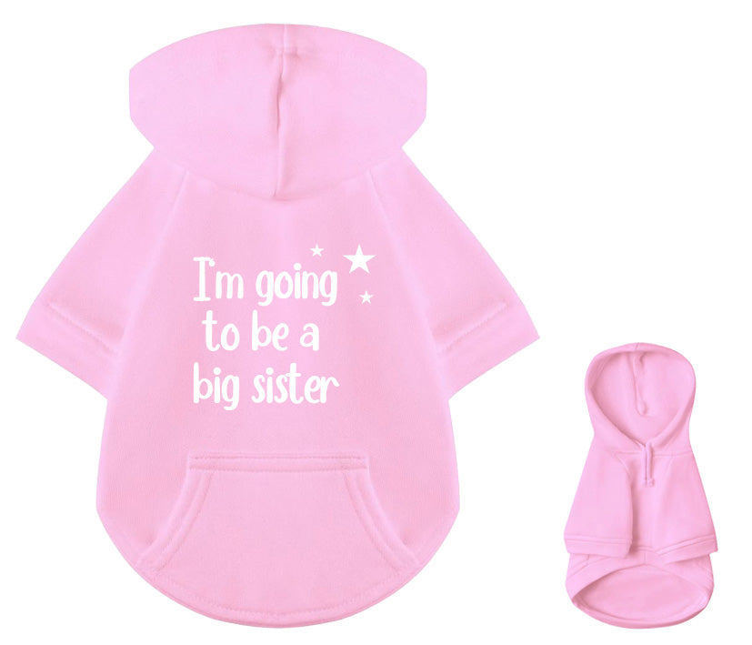 Hunde Hoodie - I'm going to be a big sister